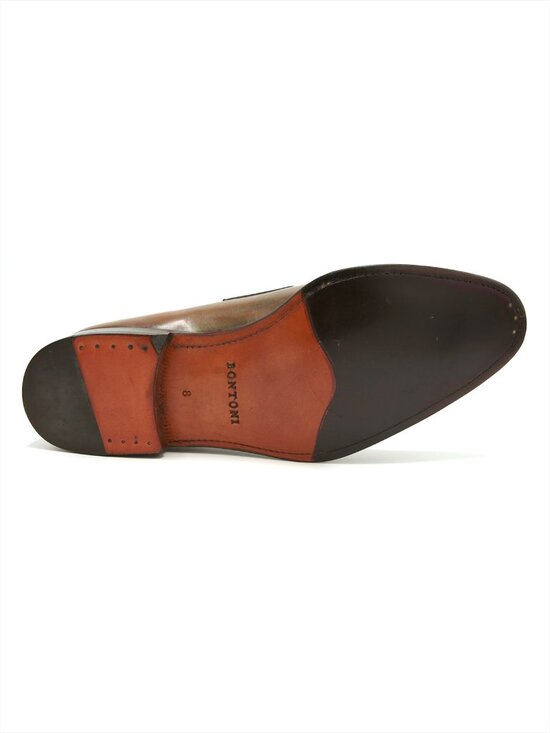 Bontoni Penny Loafers Dark Brown Hand Burnished Leather Made in Italy main image 7